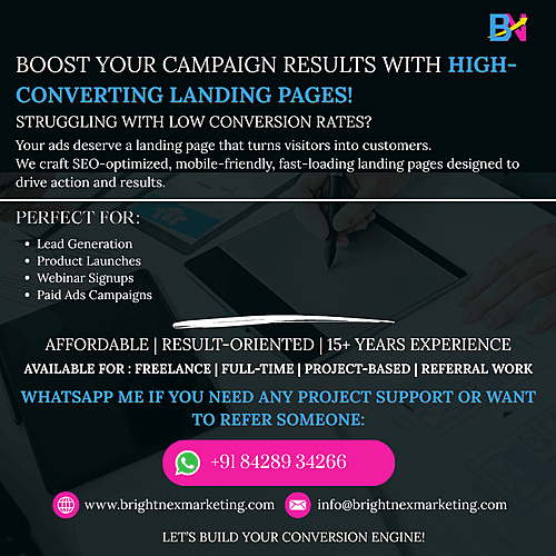 Landing Page Design Services for High-Converting Campaigns